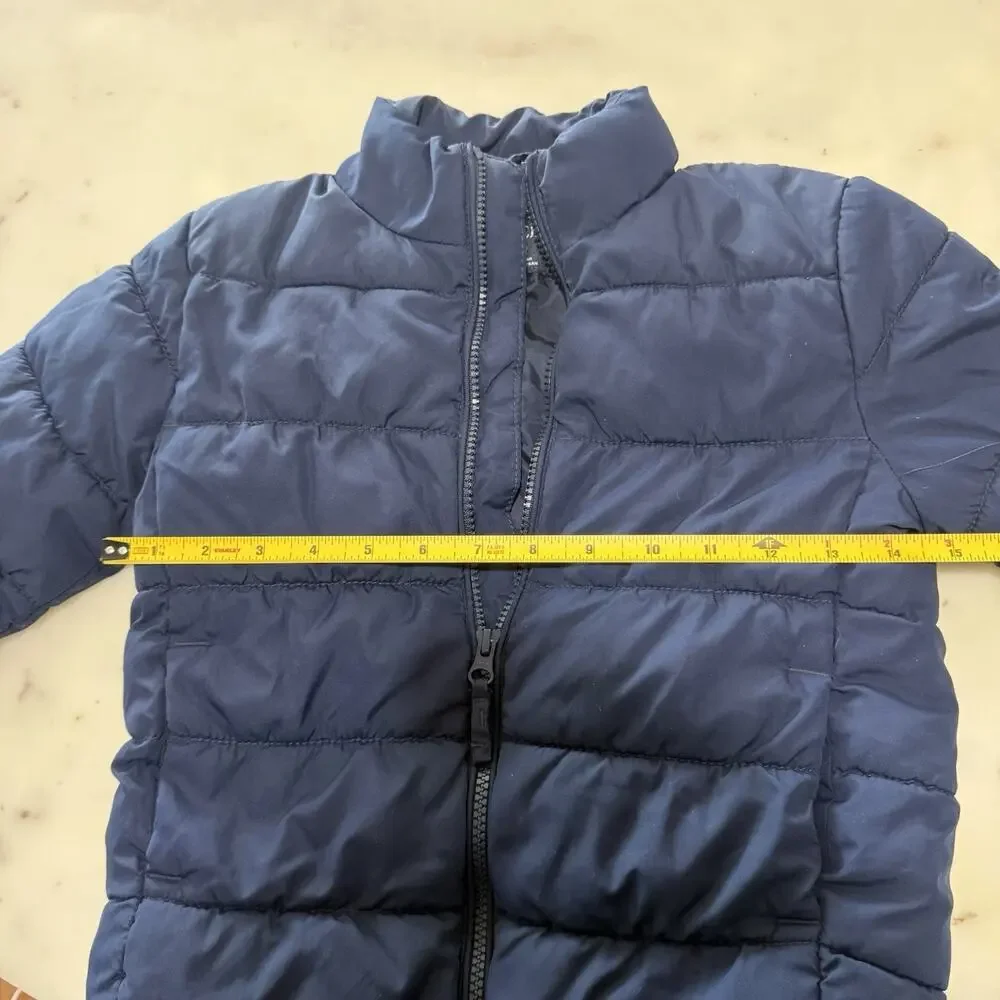 Children’s Place Kid’s S 5/6 Puffer Zip Navy Blue Jacket Outdoor Winter